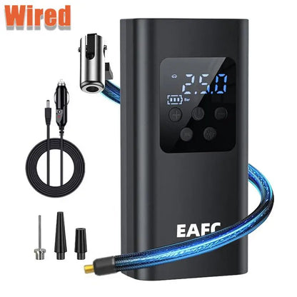 🚗 Przenośna Pompka Samochodowa 150 PSI – Bezprzewodowy Kompresor z Wyświetlaczem LED