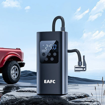 🚗 Przenośna Pompka Samochodowa 150 PSI – Bezprzewodowy Kompresor z Wyświetlaczem LED